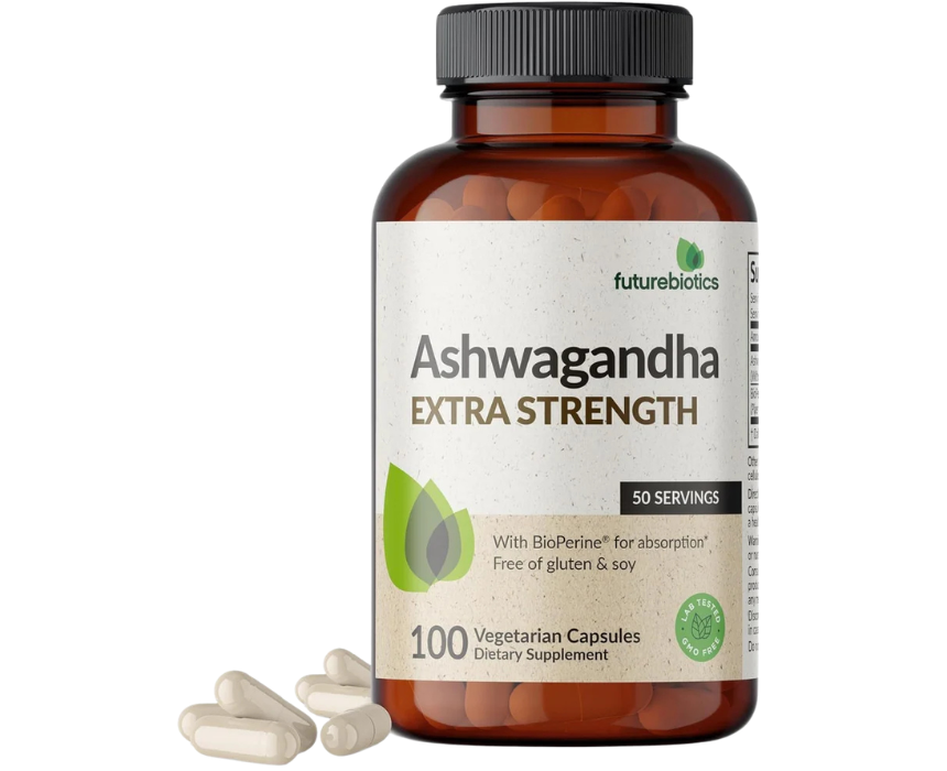 6 Ashwagandha Capsules Futurebiotics - Image 1