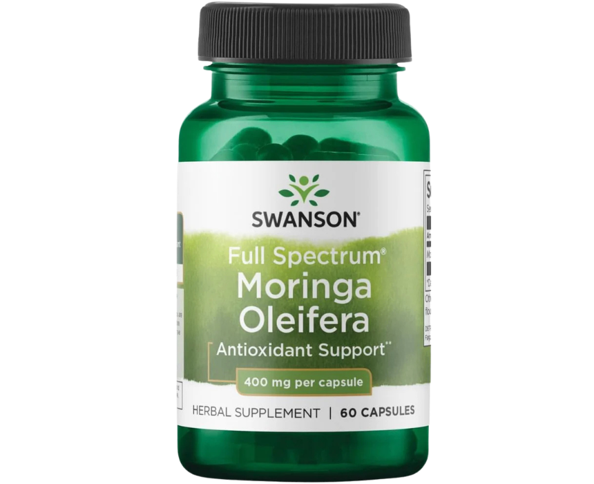 6 Swanson Full Spectrum Moringa Oleifera Capsules - Image 1