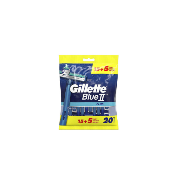 Razors Blue 2 Plus Gillette 20 Pieces