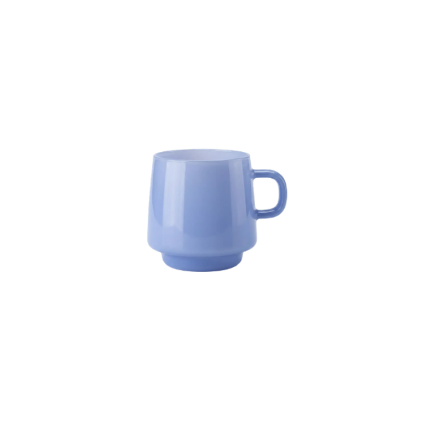 Borosilicate Nescafe Glass Cup Blue