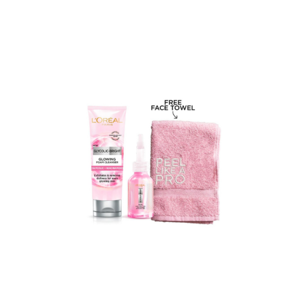 Glowing Foam Cleanser + Free Peel L’Oreal Paris