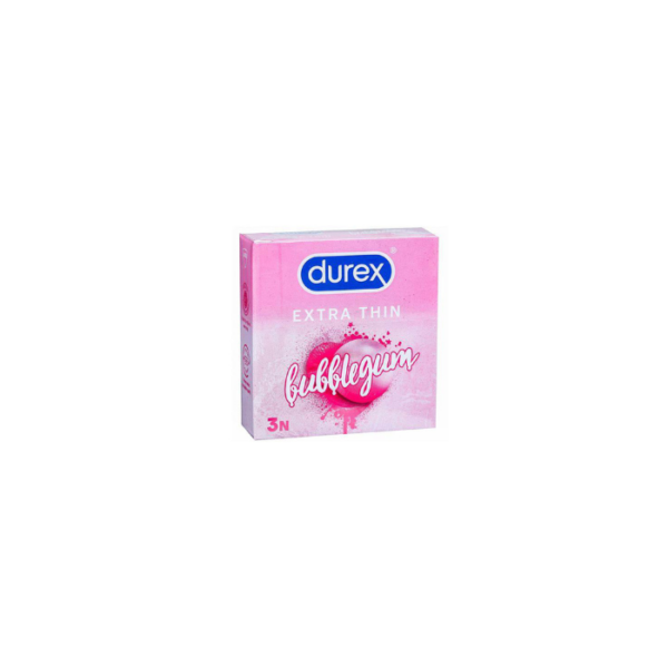 Condoms Extra Thin Bubblegum Durex