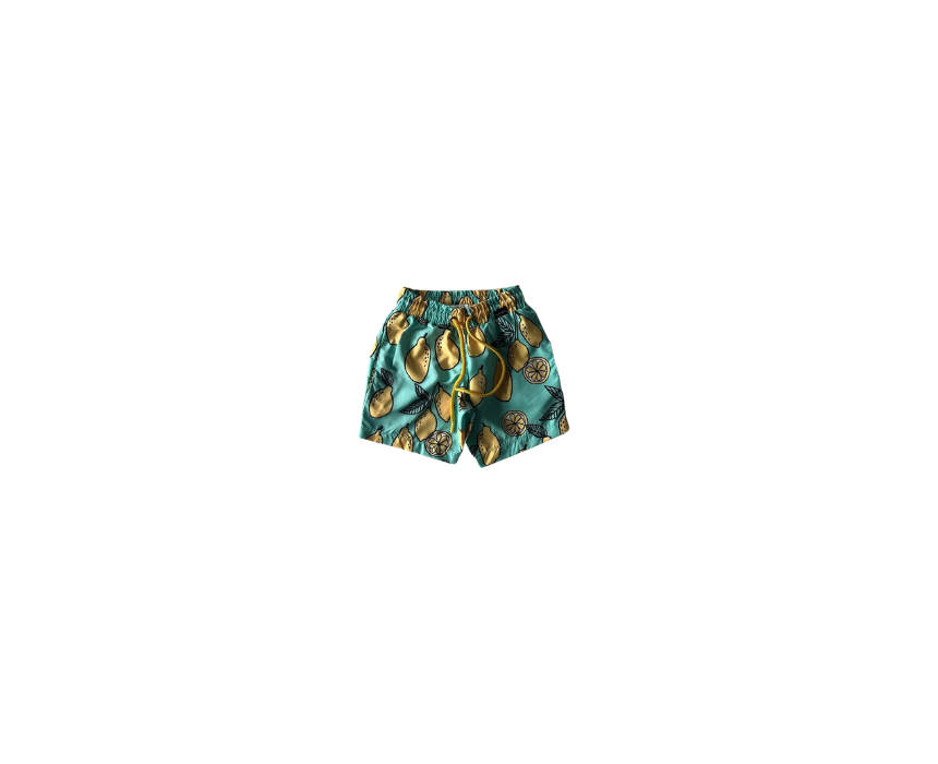 65 Boy Mediterranean Lemon Swim Shorts - Image 1
