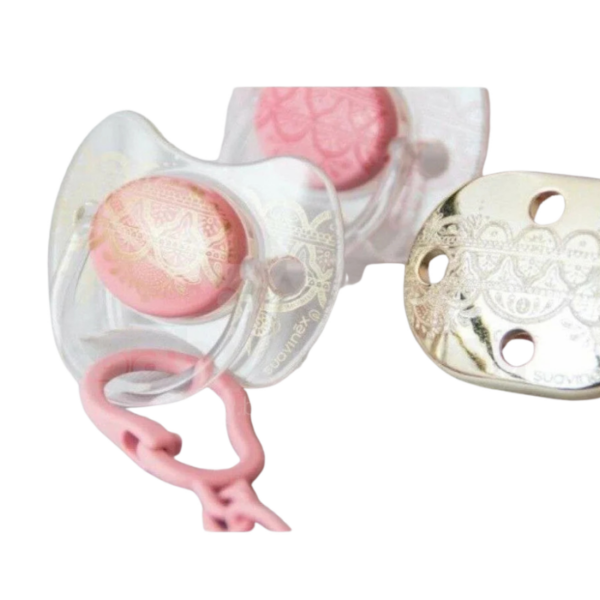 Suavinex Premium Pink And Gold Baby Soother