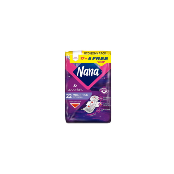 Sanitary Pads Goodnight Maxi Thick Extra Long Nana