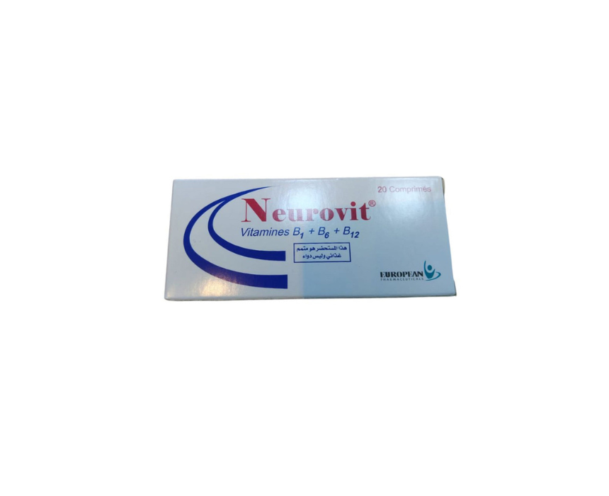 716 Vitamin B Complex Neurovit B1+B6+B12 20 Tablets - Image 1