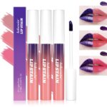 New Peel Off Lip Stain,3 Colors Peel Off Lip Stain Lip Tint Set, Long Lasting Peel Reveal Lip Stain, Matte Nude, Nonstick Cup, Peel-Off Lip Gloss Mask Tint Pack Celebrating Beauty for Women and Girls