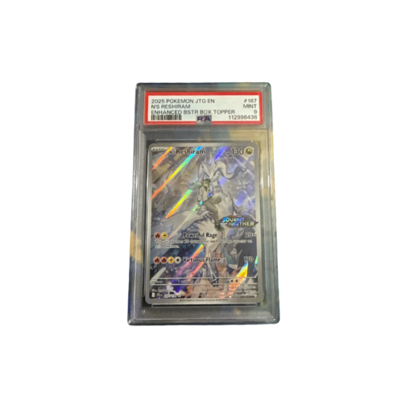 N's Reshiram PSA 9 Stamped Card
