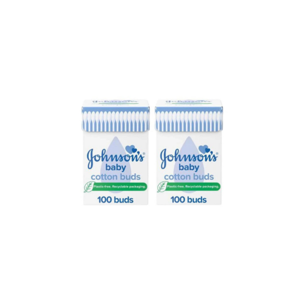 Cotton Buds Johnson 100 Buds × 2 Piecesc