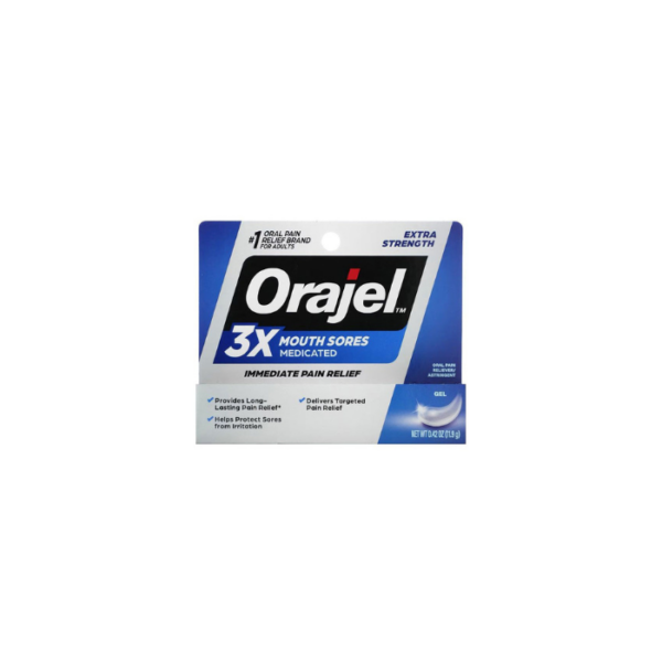 Medicated Gel Mouth Sores Extra Strength 3X Orajel