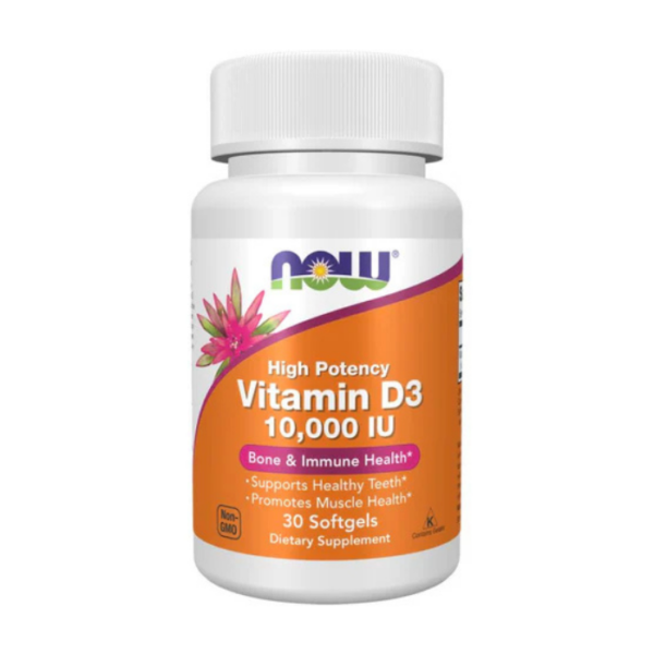 NOW High Potency Vitamin D3 10,000 IU