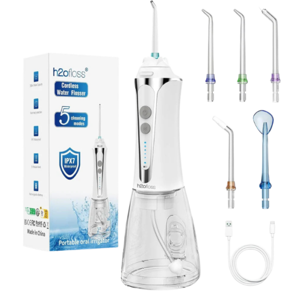 H2ofloss white Cordless Water Flosser Portable