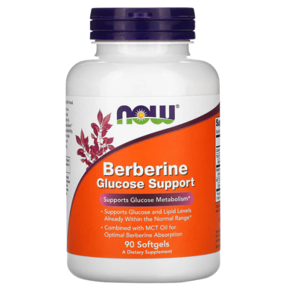 NOW Foods Berberine Glucose Support with MCT Oil For Optimal Absorption