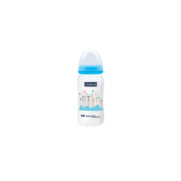Feeding Bottle Wide Neck 6M+ Optimal