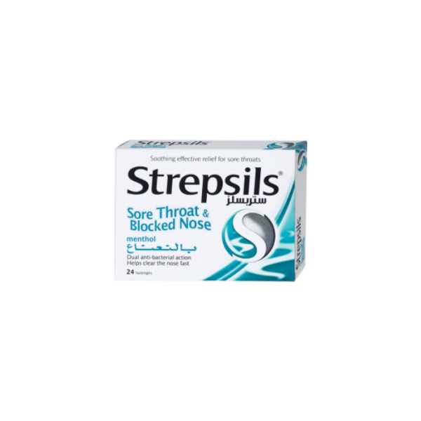 Lozenges Sore Throat Menthol Strepsils