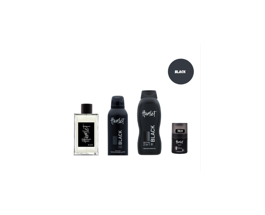 89 Hamlet Grooming Kit for Men with Perfume, Shower Gel, Free Deo Spray & Roll-On, and Travel Bag - Image 1