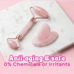 Rose Quartz Roller & Gua Sha Set - Image 