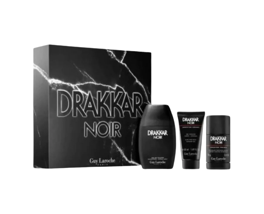 9 Guy Laroche Drakkar Noir Eau De Toilette Mens Gift Set - Image 1