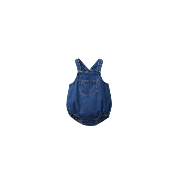Denim Overall Romper Babies