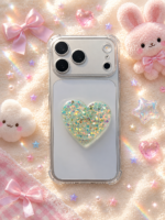 Phone Grip - Glitter Hearts - Image 