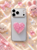 Phone Grip - Glitter Hearts - Image 