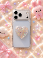 Phone Grip - Glitter Hearts - Image 