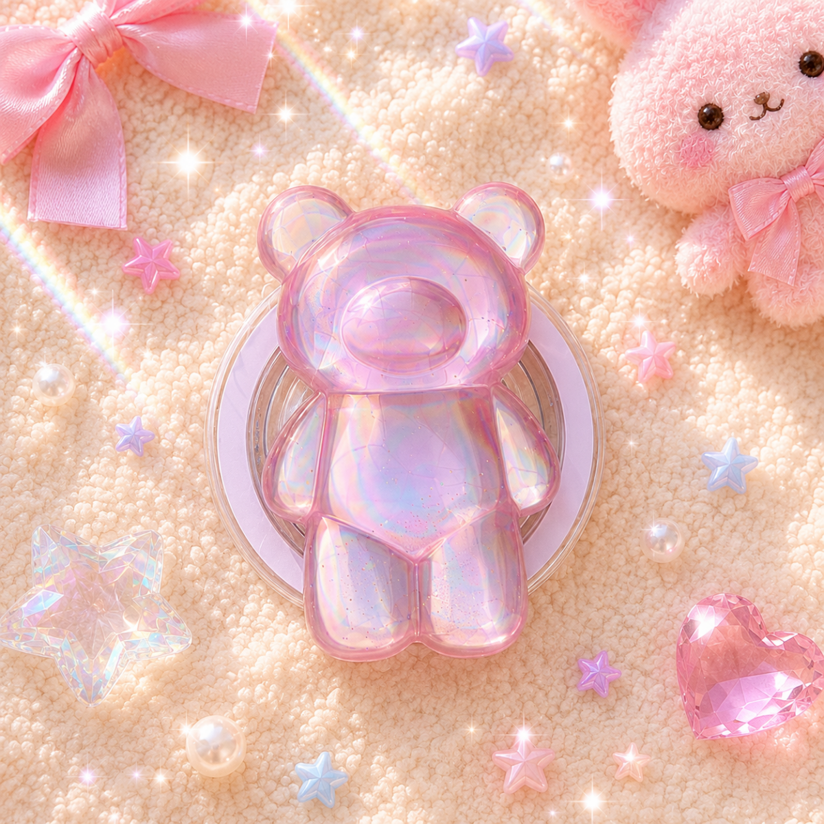 Phone Grip - Crystal Bear Collection - Image 