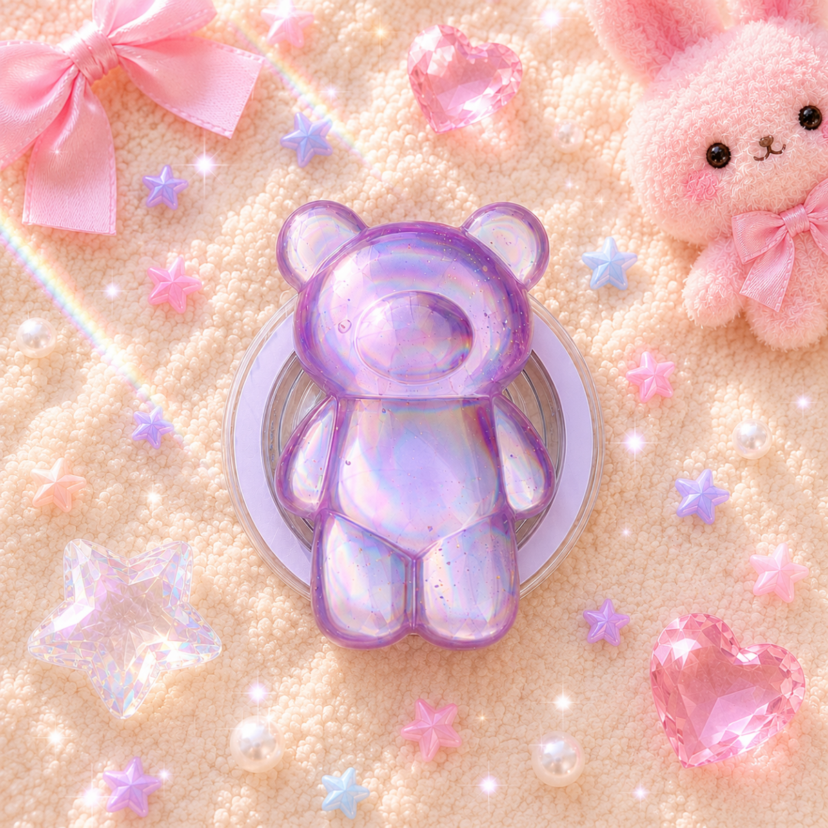 Phone Grip - Crystal Bear Collection - Image 
