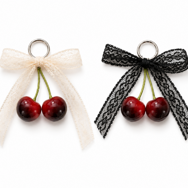 Cherry Lace Phone Strap