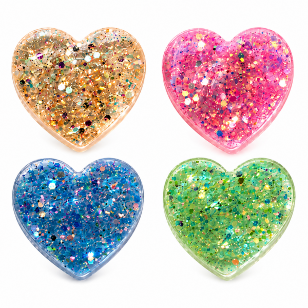 Phone Grip - Glitter Hearts