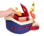 Kids Fish and Splish Bath Boat Toy Set - Image 