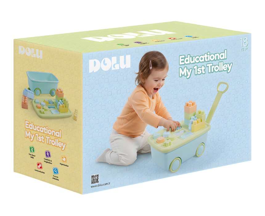 My First Educational Pull-to-Wheel Vehicle2 Toddler Pull Along Vehicle - Image 1