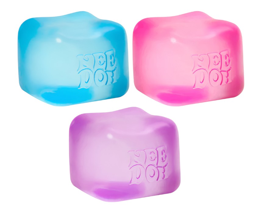 NeeDoh Cube (Brand) 2.25 inch - Purple (3) Sensory Stress Relief Needoh Cube - Image 1