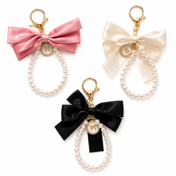 Pearl Bow Phone Strap Collection