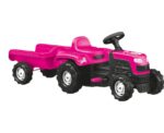 Kids Pedal Tractor Toy in Pink - Image 