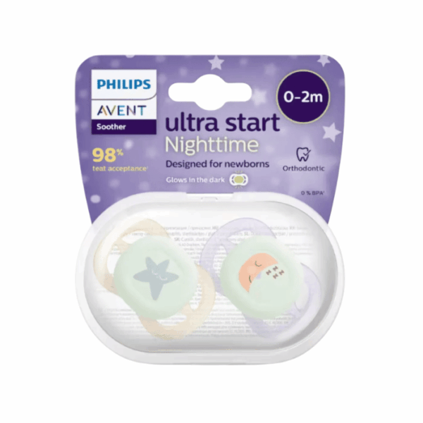 Newborn Orthodontic Soothers 0–2M (2 Pack, Girl)