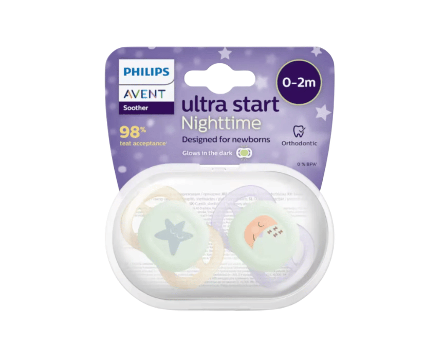 Untitled design Newborn Orthodontic Soothers 0–2M (2 Pack, Girl) - Image 1