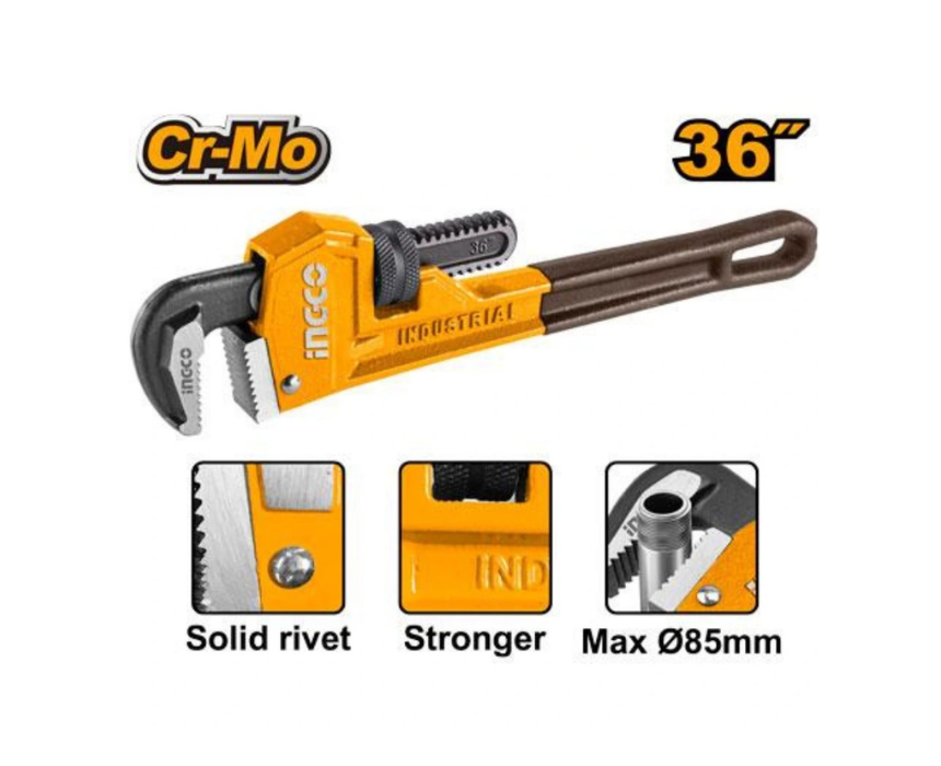 Untitled design (30) Industrial Pipe Wrench INGCO - Image 1