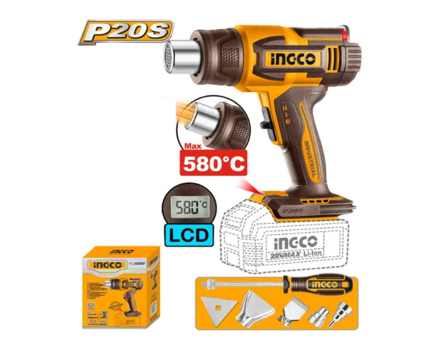 Untitled design (31) Cordless Heat Gun INGCO - Image 1