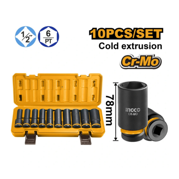 Deep Impact Socket Set INGCO