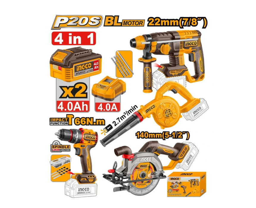 Untitled design (32) Cordless Power Tool Kit INGCO - Image 1