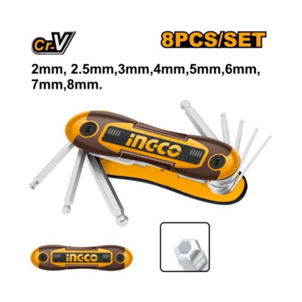 Ball Point Hex Key Set INGCO