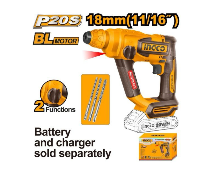 Untitled design (36) Cordless Rotary Hammer INGCO - Image 1