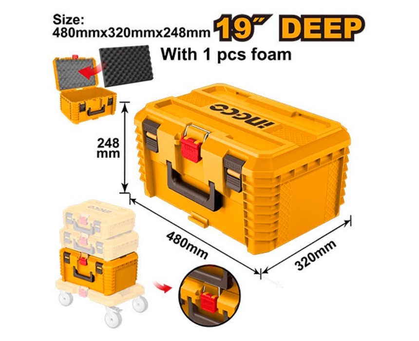Untitled design (39) Stackable Toolbox INGCO - Image 1