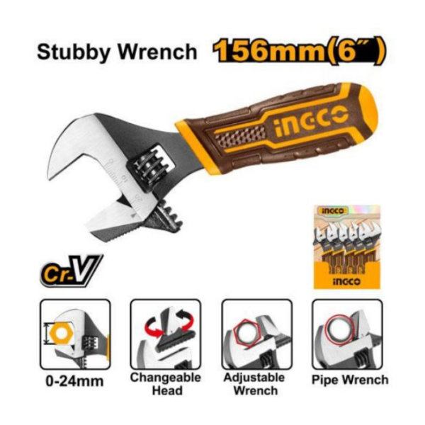 Adjustable Pipe Wrench INGCO