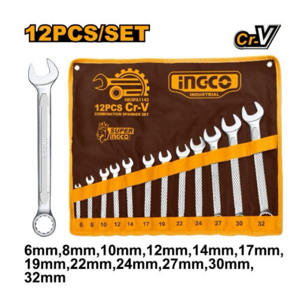 Combination Spanner Set INGCO
