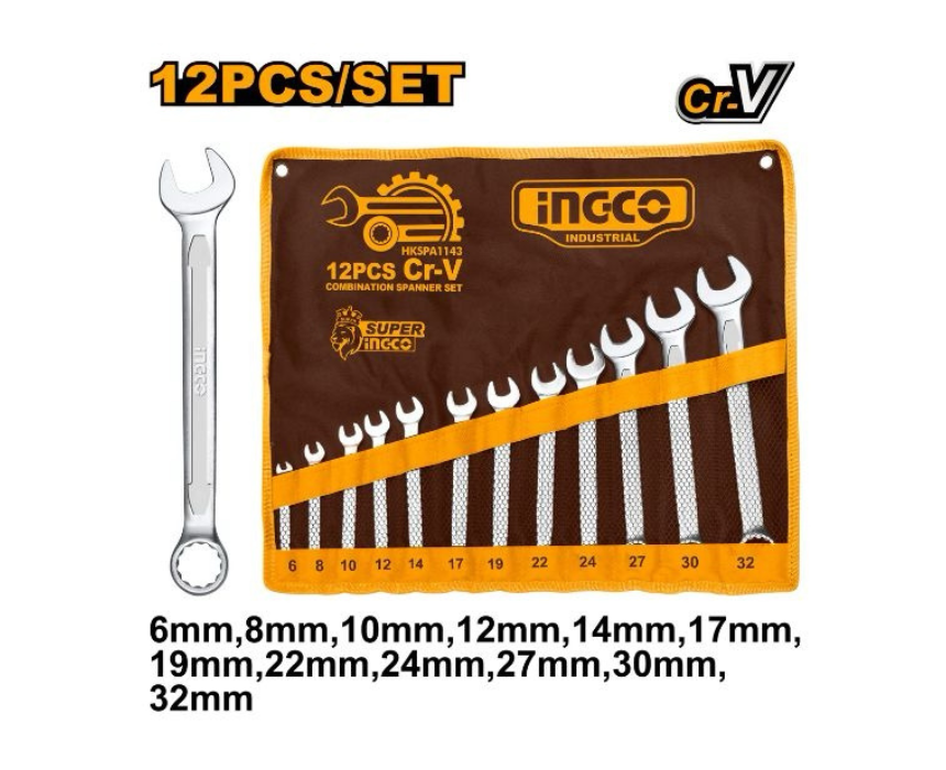 Untitled design (45) Combination Spanner Set INGCO - Image 1