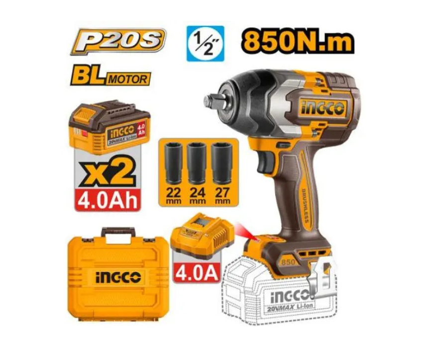 Untitled design (47) Cordless Impact Wrench INGCO - Image 1