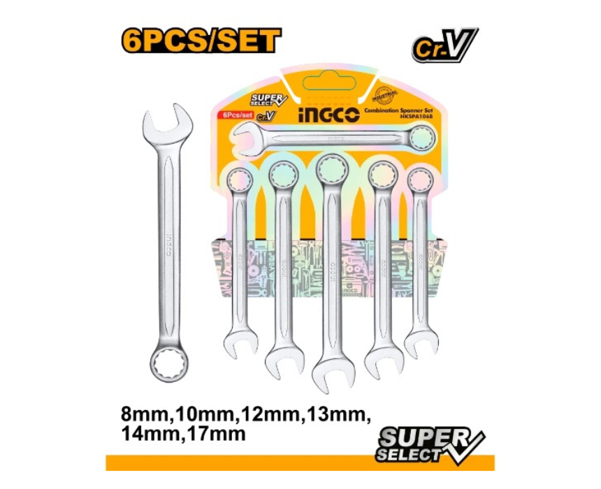 Untitled design (48) Combination Spanner Set INGCO - Image 1