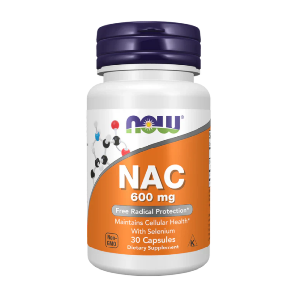 NOW NAC 600mg 30 Veg Capsules